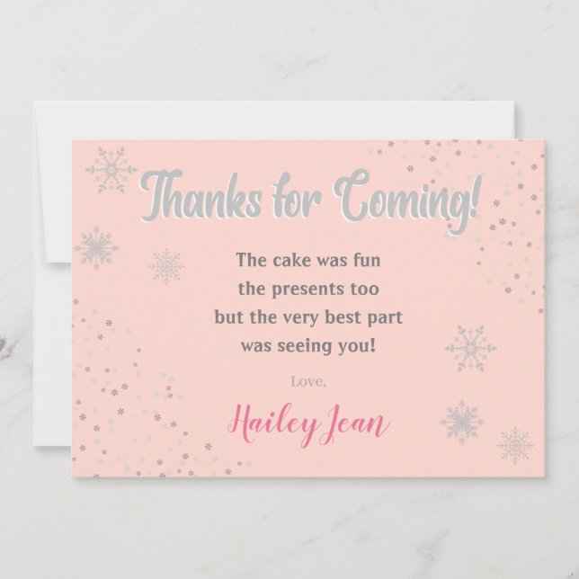 Onederland Girls 1er Carte de remerciements d'anni (Devant)