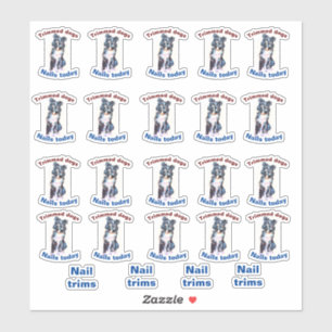 ongles coupe-chien autocollant