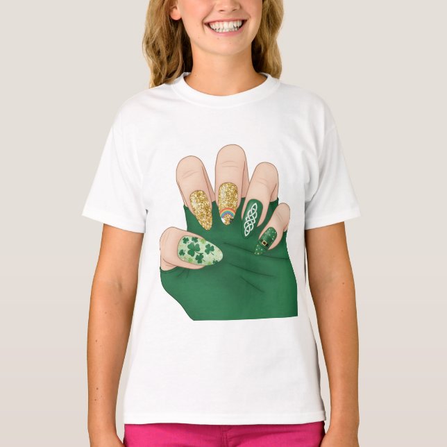 ongles t-shirt main  (Devant)
