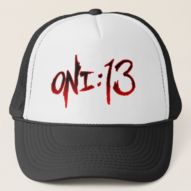 Oni : Casquette de camionneur de 13 logos (noir) (Devant)