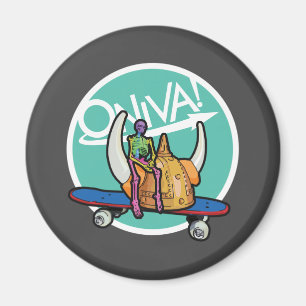 ONIVA ! Aimant Viking Squelette
