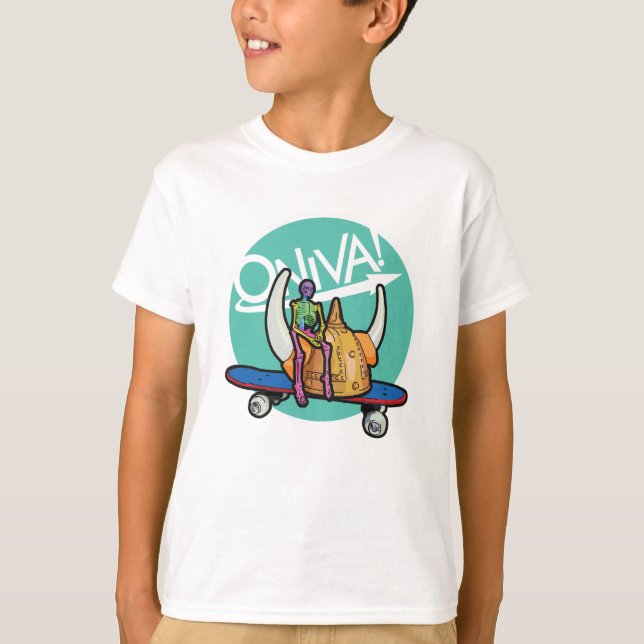 ONIVA ! T-shirt Squelette Viking (Devant)