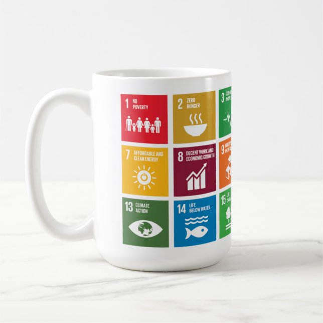 ONU 17 Objectifs de développement durable Mug (Gauche)