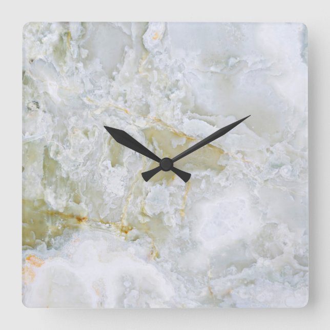 Onyx Motif en pierre Acrylique Horloge murale (Recto)