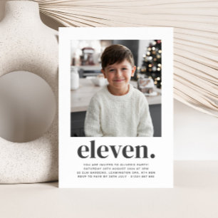 Onze Carrés photo Invitation d'anniversaire