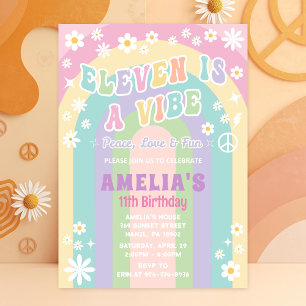 Onze est une invitation d'anniversaire vibe