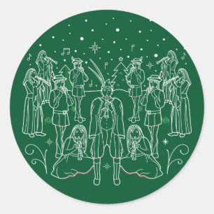ONZIÈME JOUR DE NOËL / Autocollants de Noël