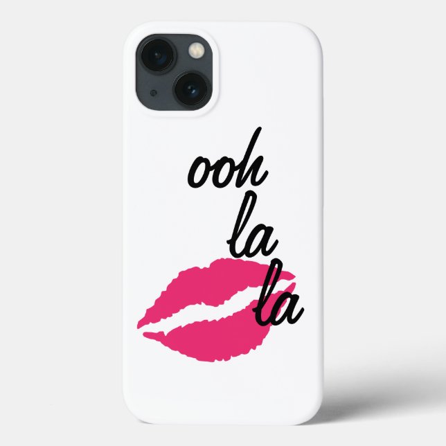 Ooh la la ! avec un coque iphone de baiser (Verso)