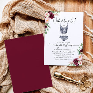 Ooh la la Bra Lingerie Invitation à la douche nupt
