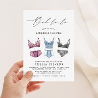 Ooh La La French Lingerie Douche Invitation