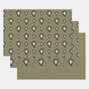 Ooh l'ensemble de papier d'enveloppement de fantôm