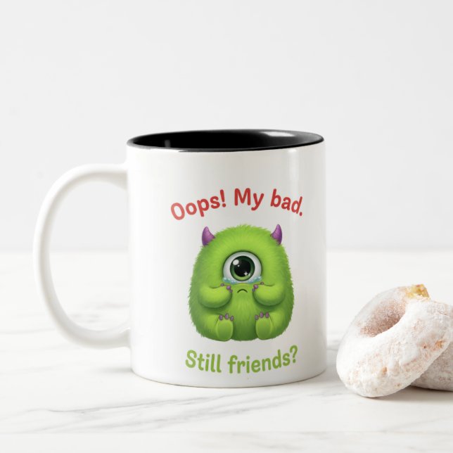 Oops Mon Mauvais Encore Amis Mug - Ami Drôle C (Avec donut)