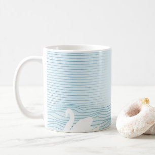 OP Art Blue Swan Drig Mug