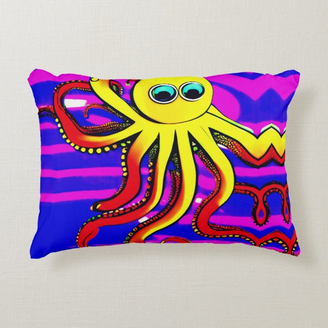 Opa le Coussin rond Octopus Designer (Devant)