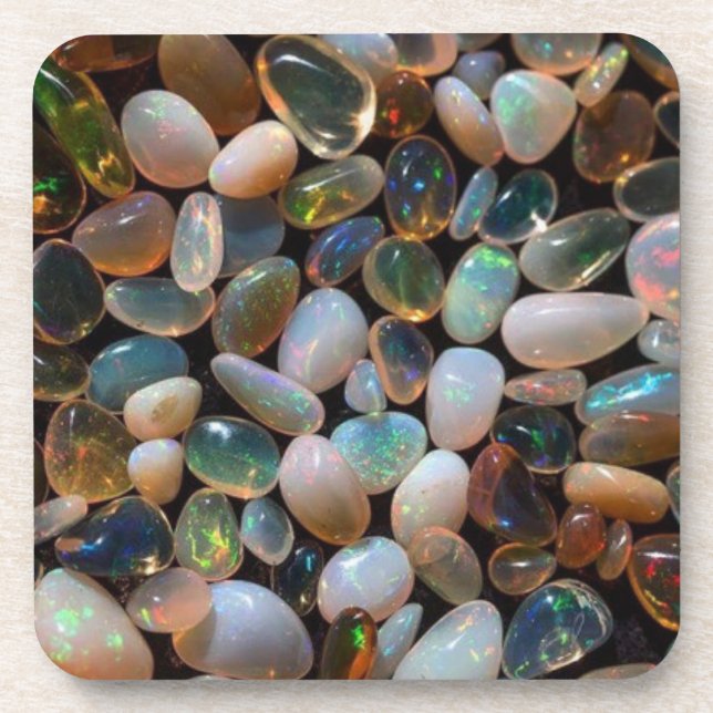 "Opal01" / Dessous de verre en plastique rigide (Devant)