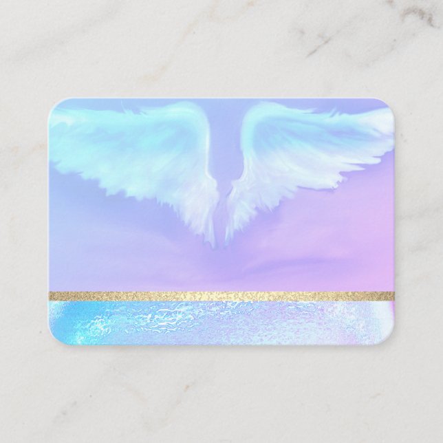 Opal Crystal Reiki Angel Cartes de visite de cheve (Devant)