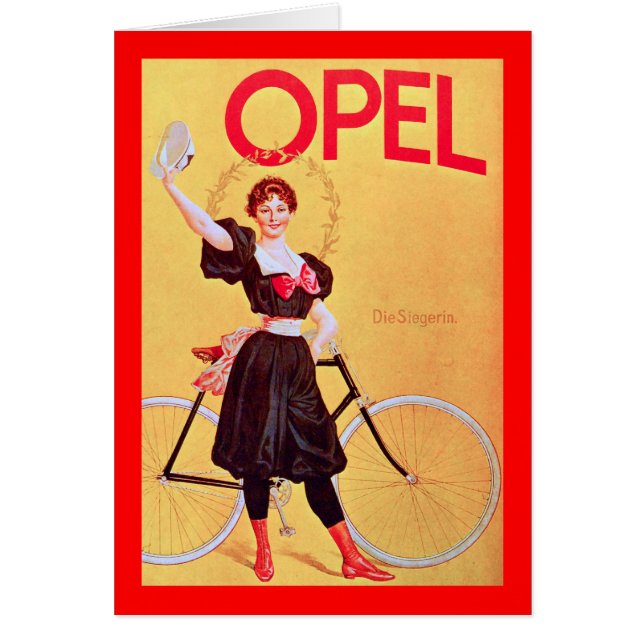 Opel - affiche vintage Art (1900) de bicyclette (Devant)