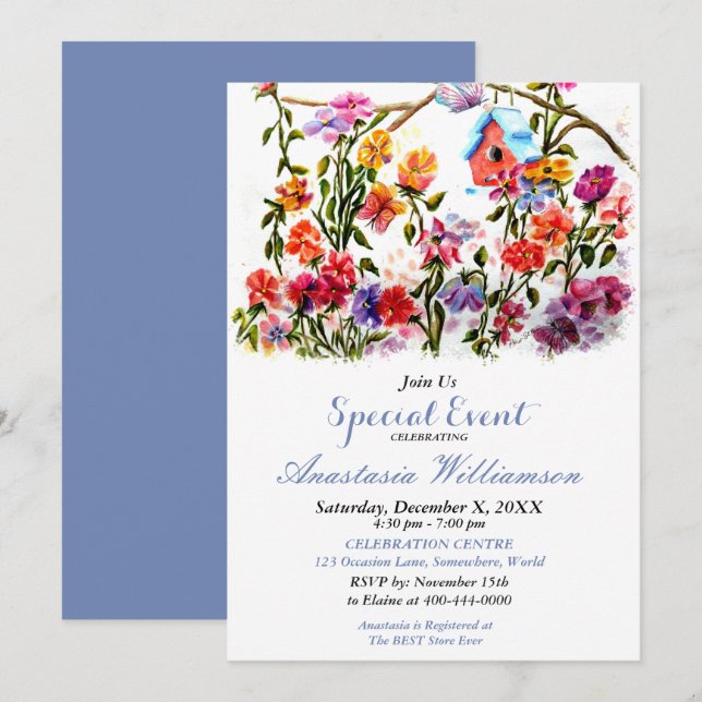 OPEN HOUSE PARTY INVITATION (Devant / Derrière)
