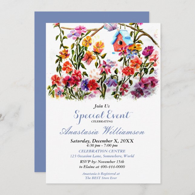 OPEN HOUSE PARTY INVITATION (Devant / Derrière)