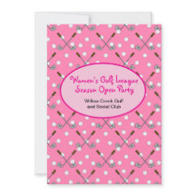 Open Party Invitation de la saison de golf féminin