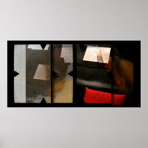 Open Work on Open Red 8 Photomontage Poster