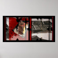 Open Work sur Open Red 11 Photomontage Poster