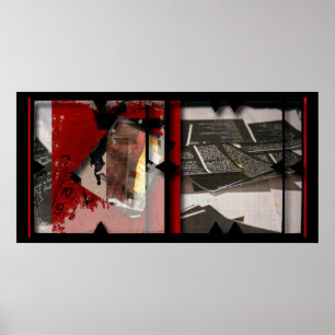 Open Work sur Open Red 11 Photomontage Poster