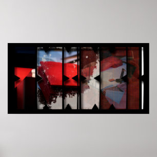 Open Work sur Open Red 18 Photomontage Poster
