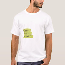 Open Your Insight – Men's Bold Minimalist T-Shirt 
