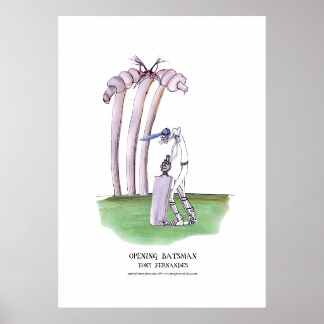 opening batsman, tony fernandes poster (Devant)