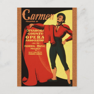 Opéra 1939 : Carte postale Carmen