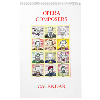OPÉRA COMPOSERA calendrier mural