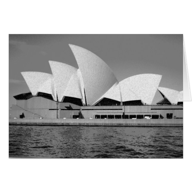 Opéra de Sydney en noir et blanc (Devant Horizontal)