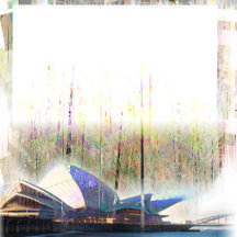 Opéra de Sydney Rideau de douche artistique