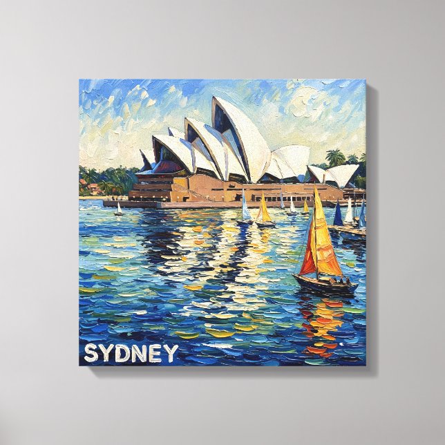 Opéra de Sydney Voile sur toile tendue du port (Recto)
