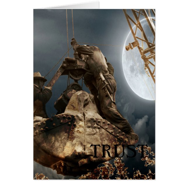 Opérateur de grue d'Imaginaire Hommes dans Bucket  (Devant)