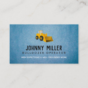Opérateur de machinerie lourde Cartes de visite