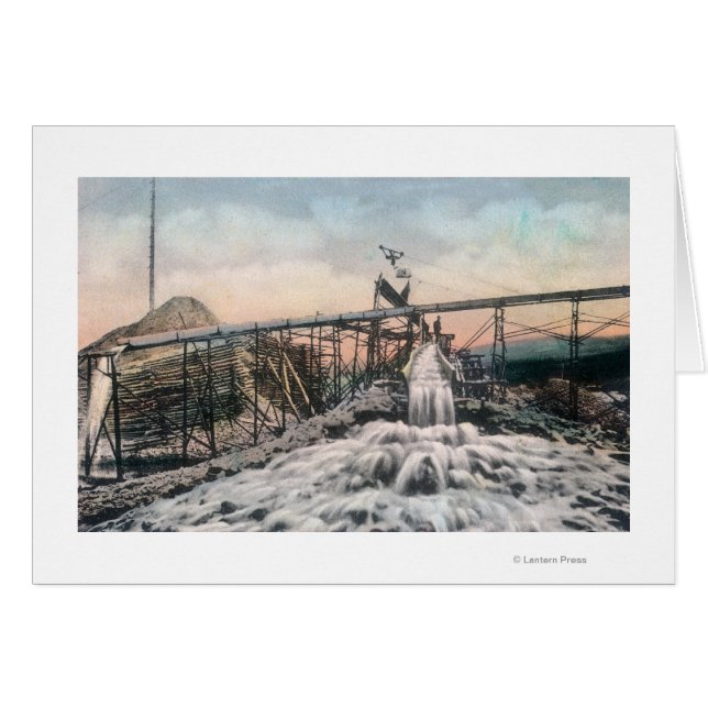 Opération de mine d'or de l'Alaska Boîte à neige (Devant horizontal)