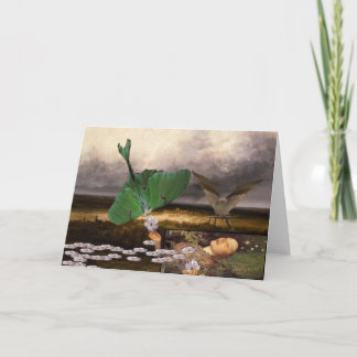 Ophélie avec la carte de mites