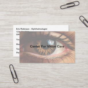 Ophtalmologie Soins de vision Cartes de rendez-vou