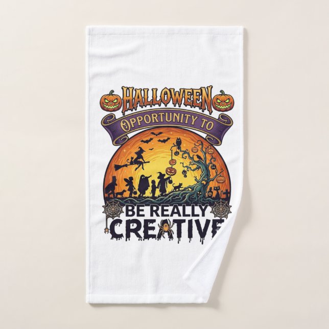 Opportunité Halloween Soyez Vraiment Créatif Sorci (Serviette à main)