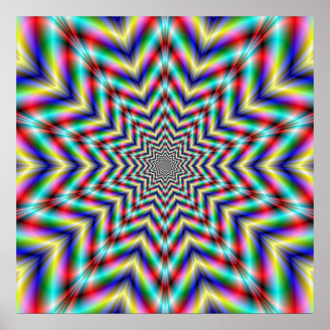 Optically Challenging Star Poster (Devant)