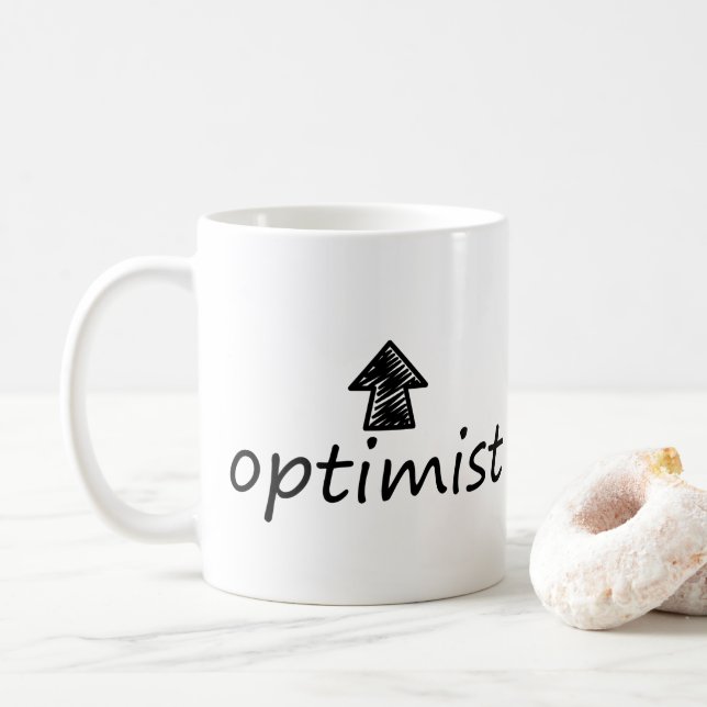 'optimist' Mug (Avec donut)