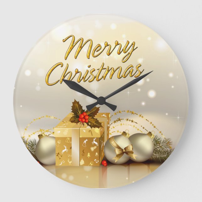 Options de horloge murale « Joyeux Noël 29 » (Recto)