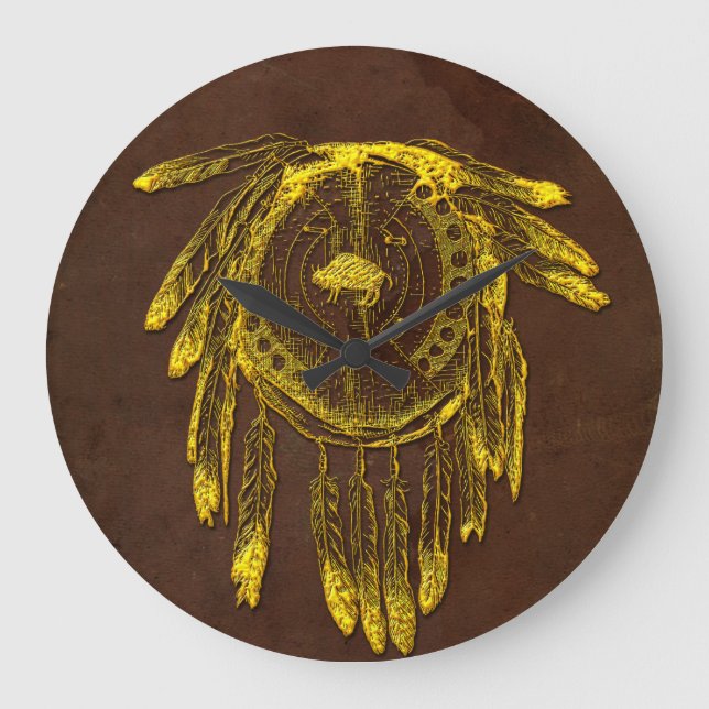Options de horloges murales Buffalo Hide Shield 1 (Recto)