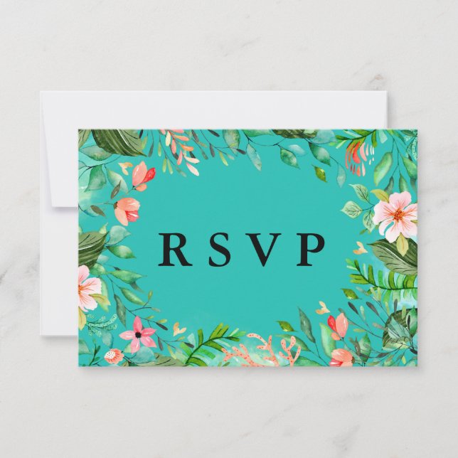 Options de repas de la carte RSVP pour mariage bot (Devant)