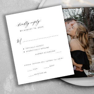 Options de repas de mariage photo budget carte de 