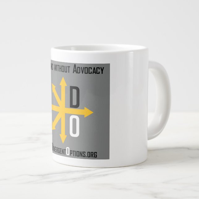 Options divergentes Jumbo Mug (Devant droit)