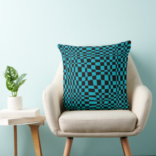 Optique géométrique Turquoise & Coussin noir - Sal