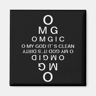 Optométristes Magnets de lave-vaisselle propre et 